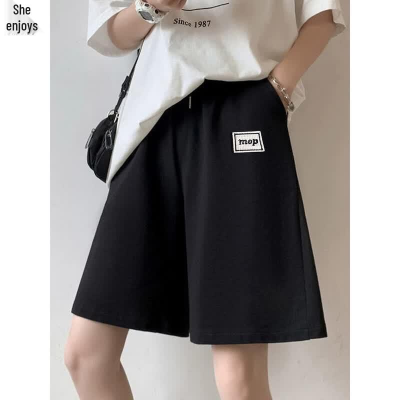 Women s Casual Straight-Leg Sports Shorts L