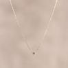 Diamond Necklace K10 Gold Small Gift sparkle of [Soy] (0.05ct / / / Through) Elegant, Delicate, (April Birthstone) (Sophisticated diamond) (Pink Gold)