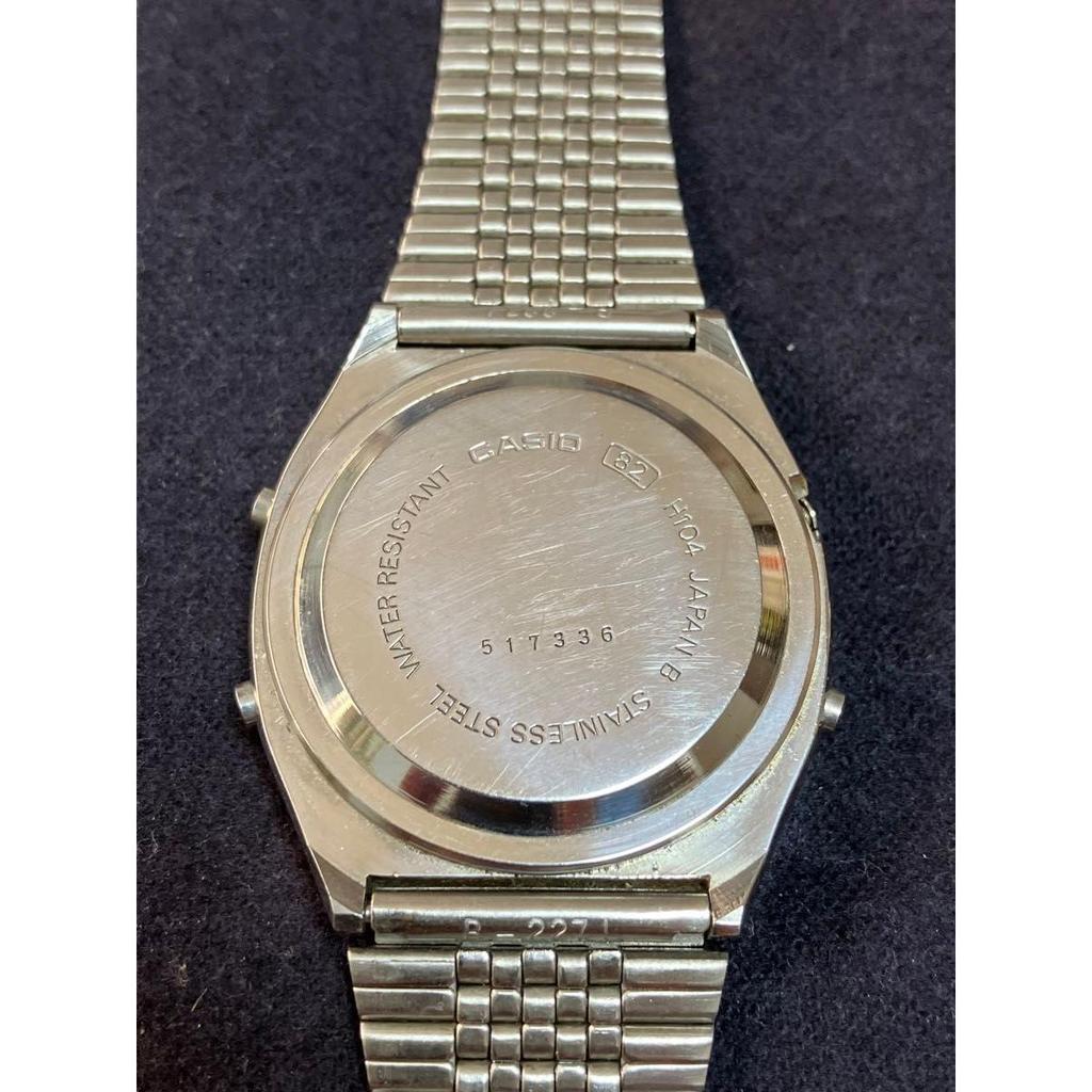 Used CASIO Melody Alarm Digital Watch H104 1980s Good Condition