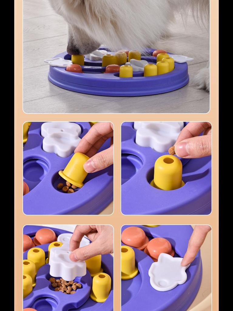 Interactive Dog Toy: Educational Feeder & Boredom Relief Turntable Bowl