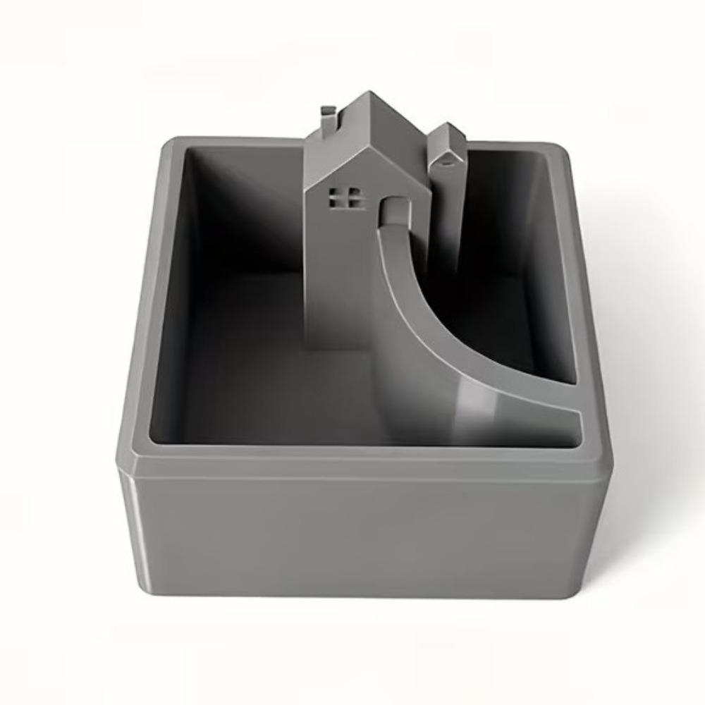 

Modern Building Model Miniature Scene Succulent Plants Pot Creative Flowerpot Mini Landscape серый