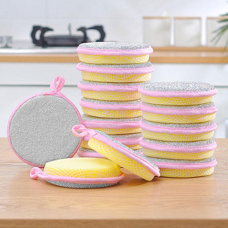 Yuanbao Double-Sided Kitchen Sponge Cloth: Absorbent Dishwashing Pad for Stains & Oil. Yuanbao Dishwashing Cloth [1 piece]