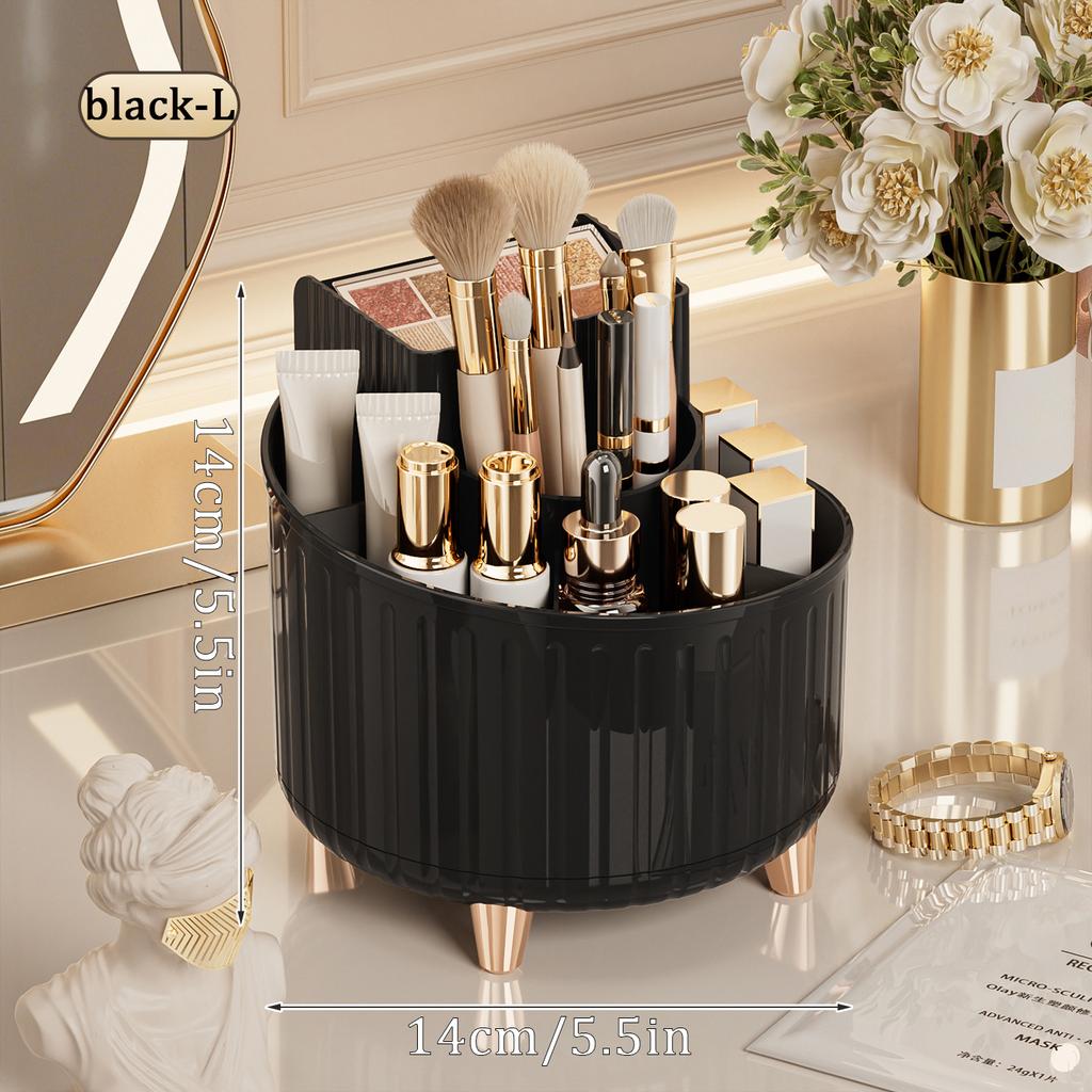 360° Rotating Makeup Organizer,Dustproof Vanity Organizer for Brush Lipstick Skincare, Bathroom Countertop Makeup Holder