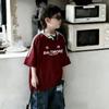 Summer Boys Cotton Short Sleeve T Shirt Medium Large Kids Three Stripes Sporty Half Sleeve Top Trendy Handsome Children Clothing