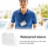 Card Cover Holder ID Card Protector Waterproof PVC Sleeve with Hanging Rope