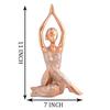 Zart Yoga Lady Home & Office Decor Showpiece