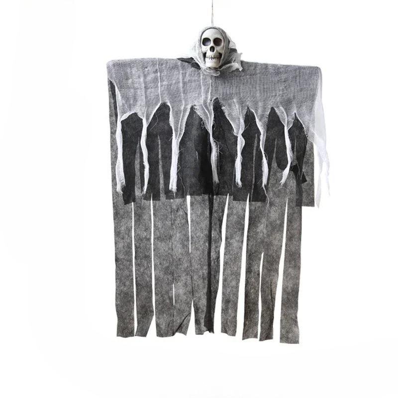 1/2/4PCS Halloween Decoration Hanging Ghosts Skeletons Gauze Haunted House Doorway Horror Props for Party Scary Decor Use