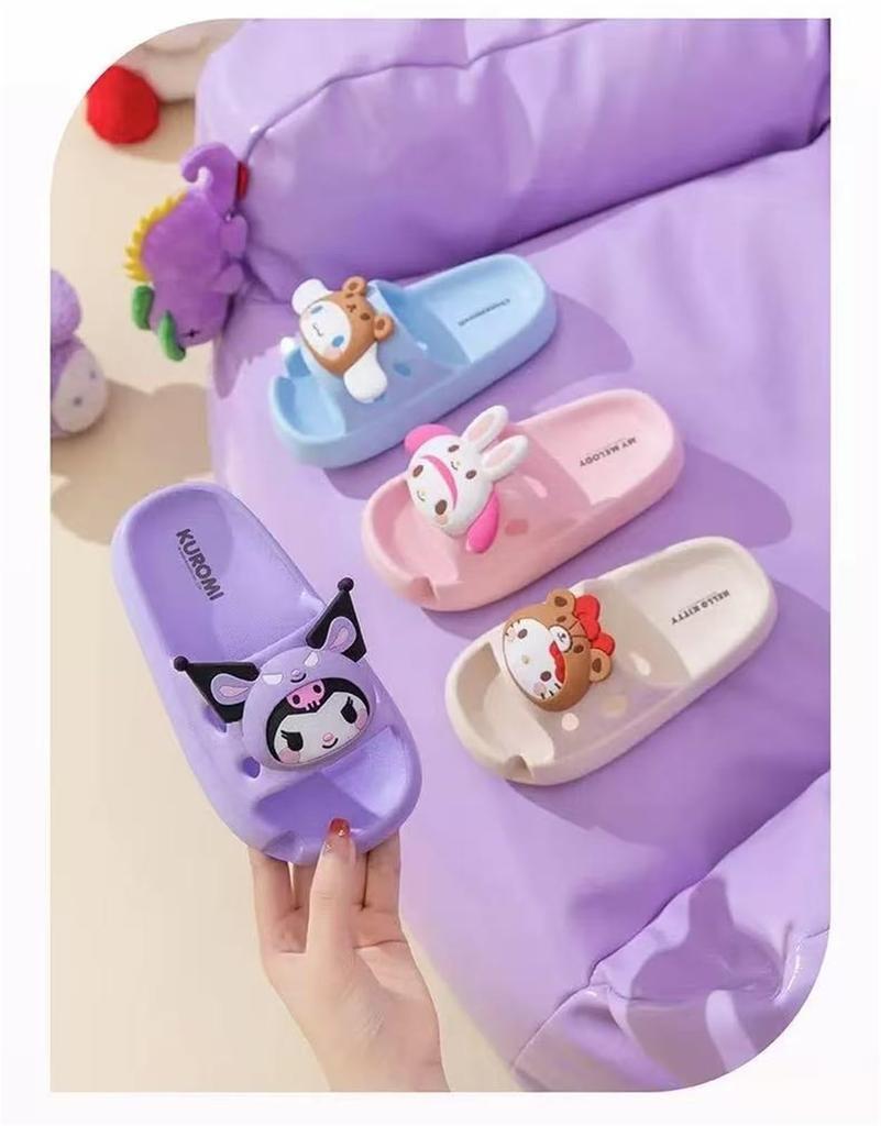 My Pochacco Slippers Sandals Kids Baby Shoes Slippers Room Shoes Indoor Toilet Amphibious Quiet Girls Boys Character Cute Stylish 19 [AGGZOM] Melody,