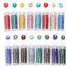 10/50g Czech Glass Seed Beads Inner Silver Loose Spacer Rice Beads For Jewelry Making Colorful Round Bead DIY Earrings Bracelet