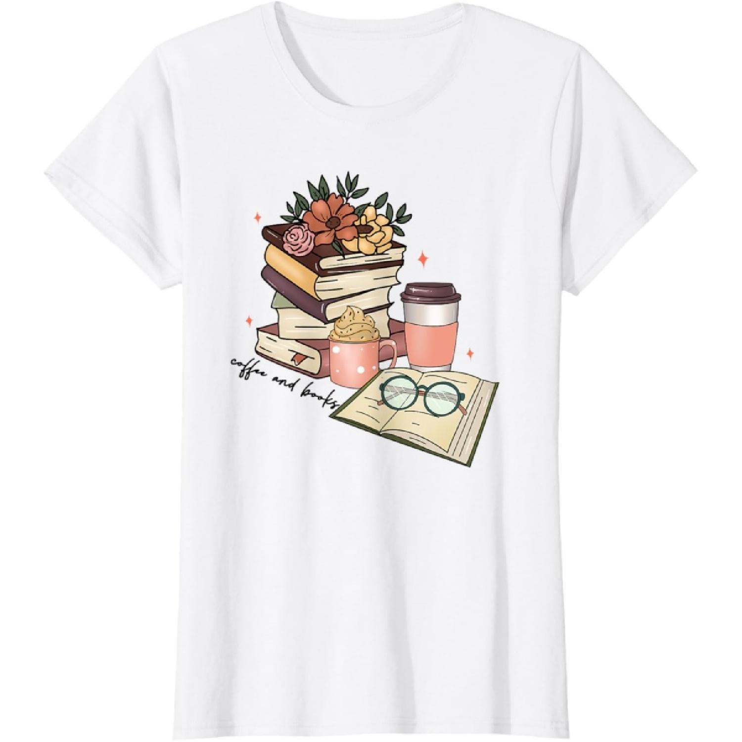 Read Books Drink Coffee Funny For Women T-Shirt XXXXXL белый