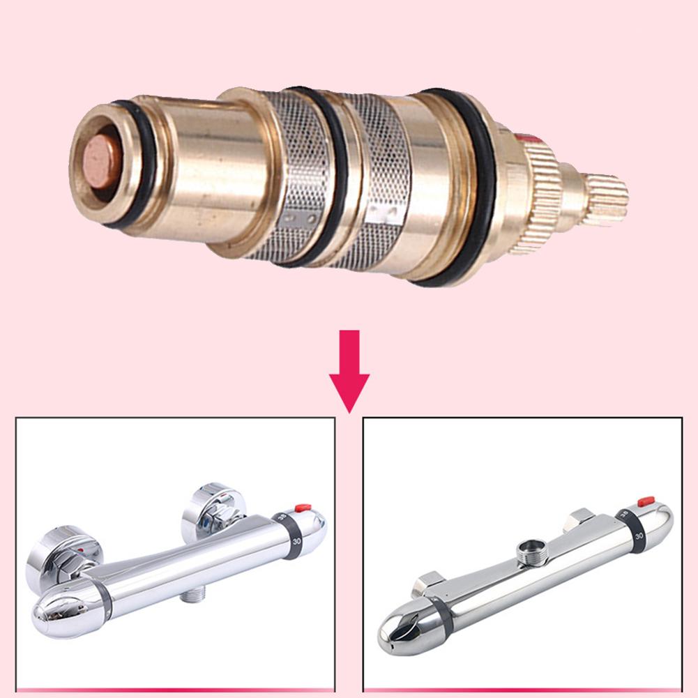 1PCS Brass Thermostatic Cartridge Temperature Control Valve Shower Bar Mixing Bathroom Accessories For Home Renovation
