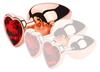 Gold Heart Anal Jewel Plug L 8 X 4.1cm Red - MyPlayToys - Anal Jewels