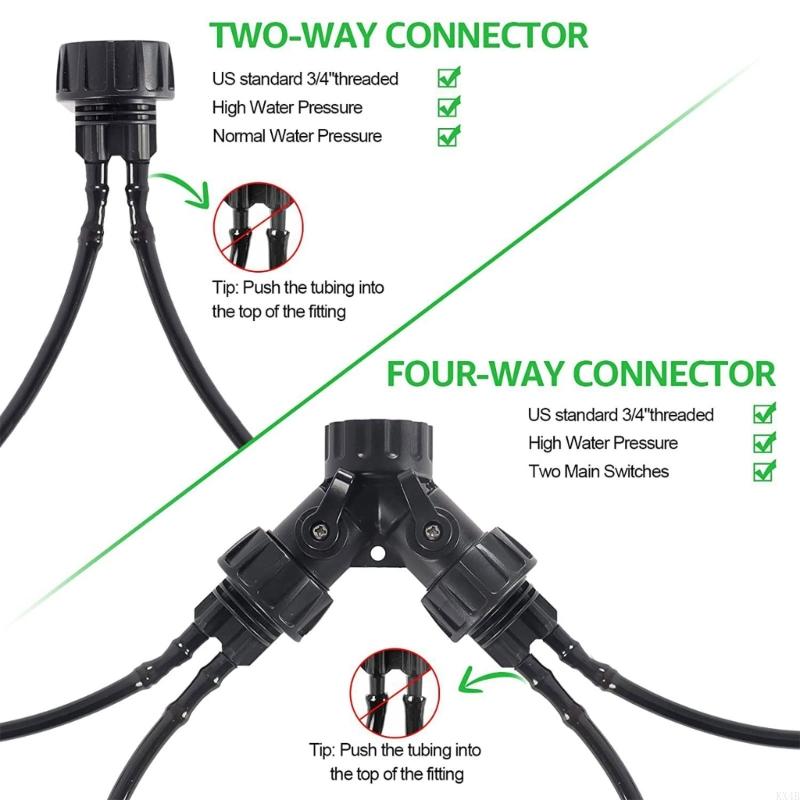 KX4B Drip Irrigation System Set DIY Garden Watering System Automatic Watering Device
