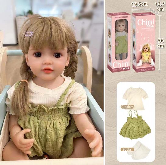 Simulation Rebirth Doll Soothing Baby Cute Companion Toy Soft Rubber Doll