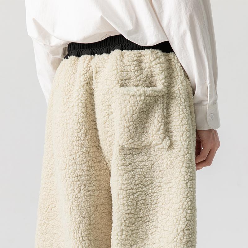 2024 Nové oboustranné fleecové kalhoty Pánské svrchní oblečení Legíny Plyšové Zesílené Nový fleece Zimní Teplé Sportovní kalhoty pro muže