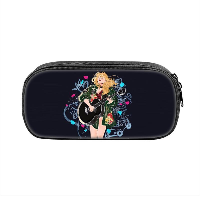 Taylor Swift Kids Pencil Case With Nylon Material For School Supplies And Storage