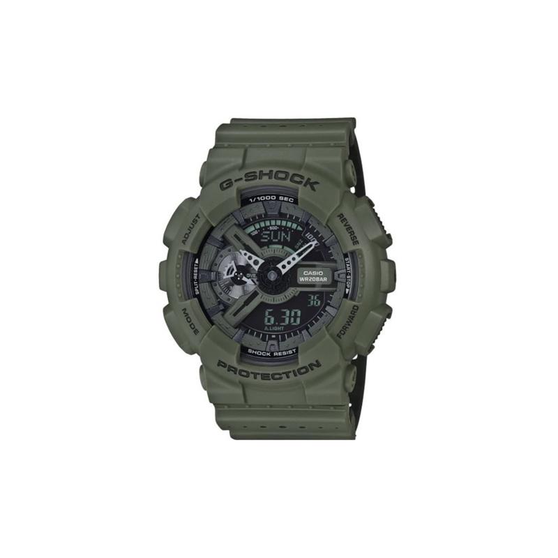 

Casio LCD/pointer dual display series G-SHOCK series Street cool high-end pointer dual display dial sports waterproof quartz movement GA-110LP-3A чёрный