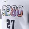 Nike Denver Nuggets NBA 2024-25 City Edition Round Neck Fashion Comfortable Short Sleeve T-Shirt Men Tops HJ2771-101