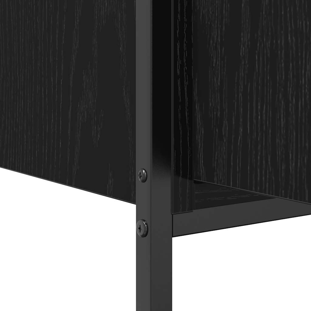 Black Bathroom Vanity Cabinet 60 x 34.5 x 60 cm