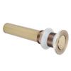 Sink Drain NonOverflow AntiClog Bathroom Wash Basin Drainer Stopper Accessory Antique(Flap Without Hole )