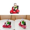 Cat Resin Dog Riding Motorcycle Action Figure Model Toy Micro Decorate Landscape