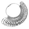 Finger Measure Gauge Reusable Finger Measuring Sizer Stainless Steel UK Size A-Z US Size 0-15 for DIY Jewelry Measuring Tools