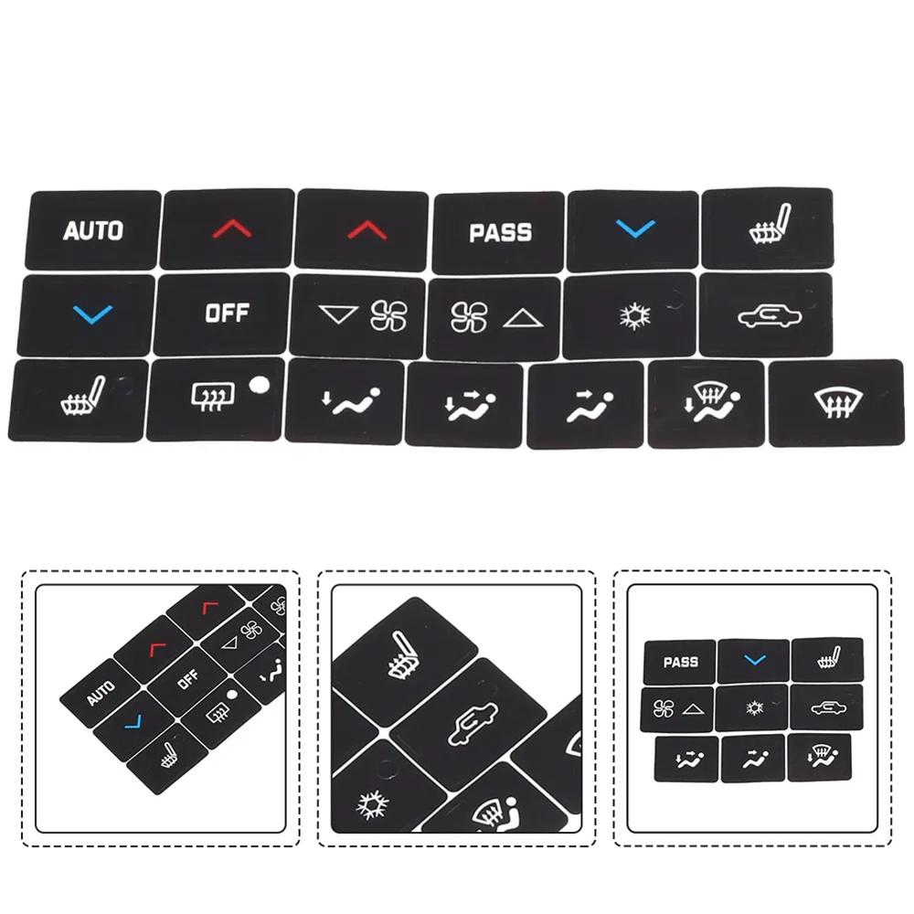 1 Set A/C Climate Control Button Repair Decal Sticker For Buick Lacrosse 2005-09