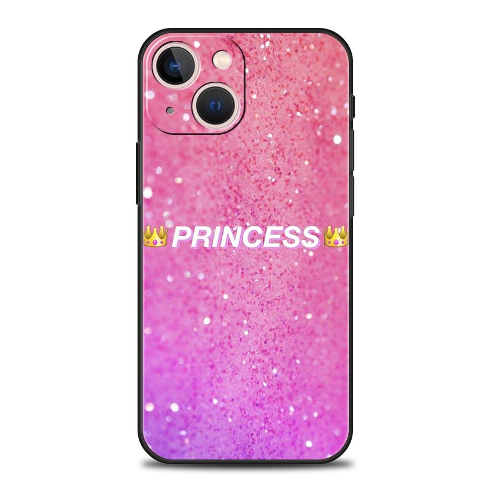 Rose Gold Pink Princess Queen Phone Case For iPhone Apple 15 14 13 Pro Max 12 11 Mini 7 8 Plus XR XS X SE 2020 Cover Shell Coque