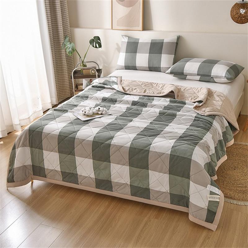 Air Conditioner Quilt Lightweight Washed Cotton Quilt Summer Blanket Quilted Cooling Comforter Summer Quilt Air Condition Thin Blanket (no Pillowcase)