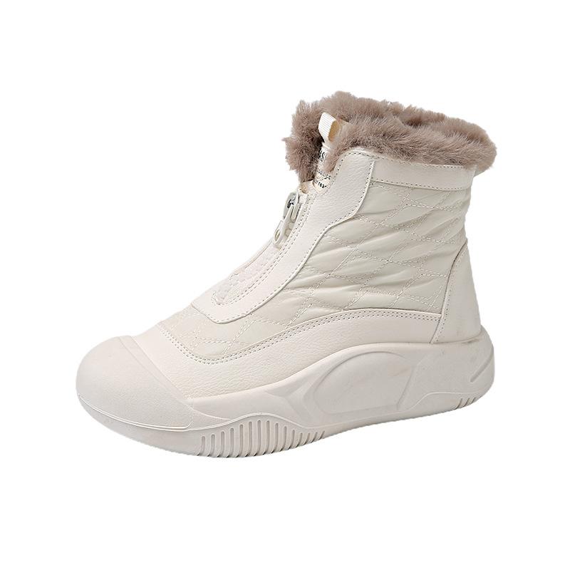 Winter velvet high-top shoes children's new outdoor casual short boots leather boots children's versatile warm cotton shoes women