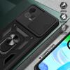 For Motorola Moto G72 4G Kickstand PC+TPU Phone Case Slide Push Pull Camera Lens Protection Cover