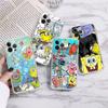 Cartoon Niedlich S-SpongeBob Anime Handyhülle Für IPhone 11 13 16 12 17 14 15 Pro Max Plus Weiche Klare Rückseite Hülle