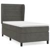 3129250 vidaXL Divan Bed and Mattress Dark Grey 90x200 Cm Velvet