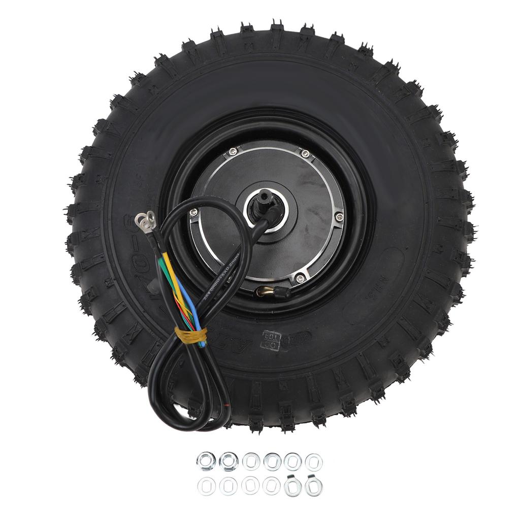 14 Zoll Bürstenloser Nabenmotor für Hall 1500 bis 3500W Hochleistungs-Gleichstrom-Radnabenmotor für Elektrisches Motorrad Roller 48v bis