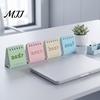 Morandi Color Table Calendar Mini Desk 2027, Jan. 2027 To Dec. Standing Flip Small Minimalist Office Stationery Desktop Calendar, 12 Monthly