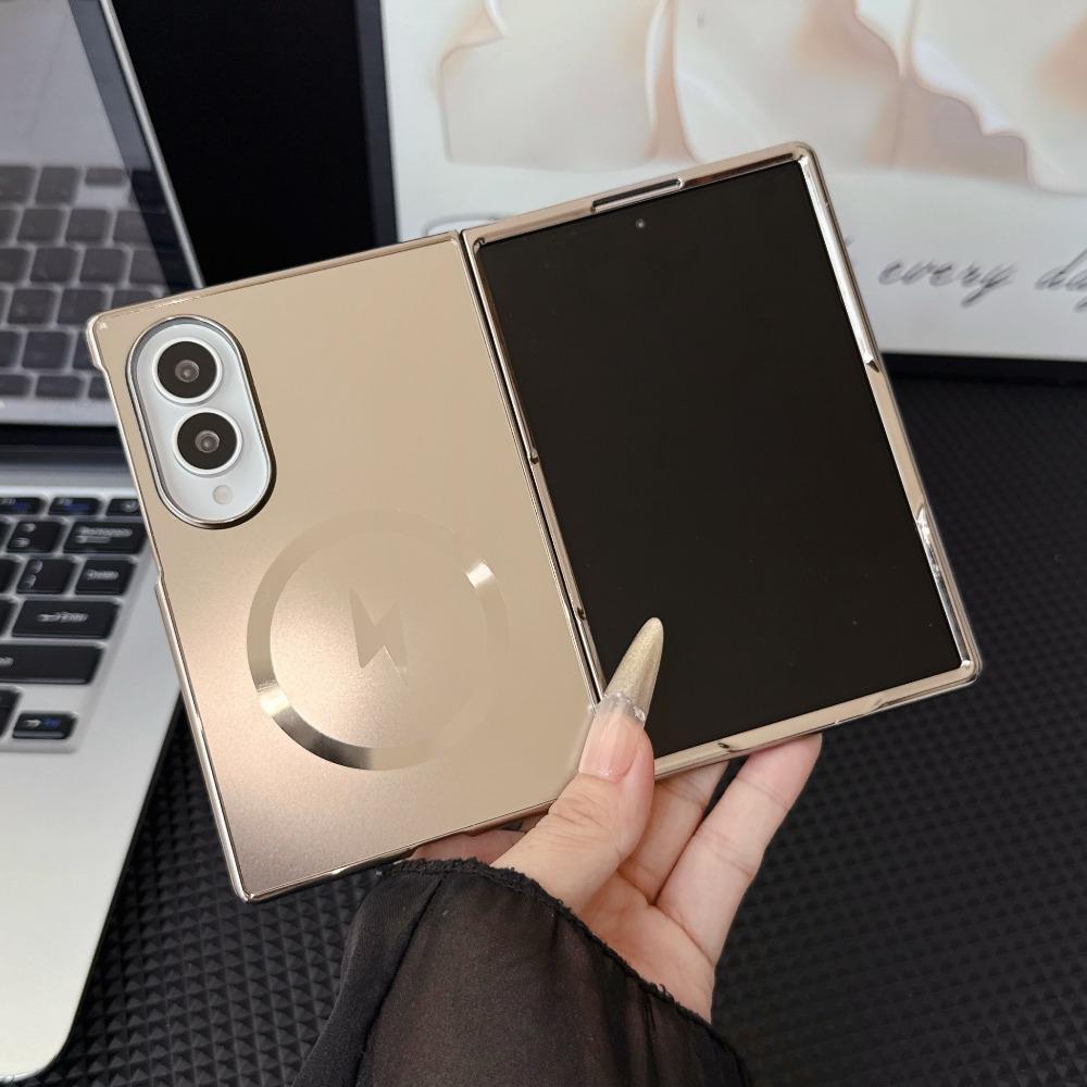 Hard PC Luxury Electroplated For Magsafe Magnetic Phone Case For Samsuang Galaxy Z Fold 8 Ultra 7 6 5 4 3 Shockproof Shell Cover