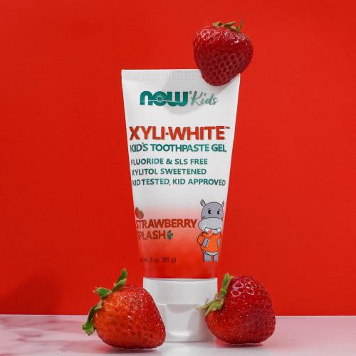 Now Foods XyliWhite Kids Toothpaste Gel Strawberry Splash, 3 Oz (Ships Directly from Overseas)