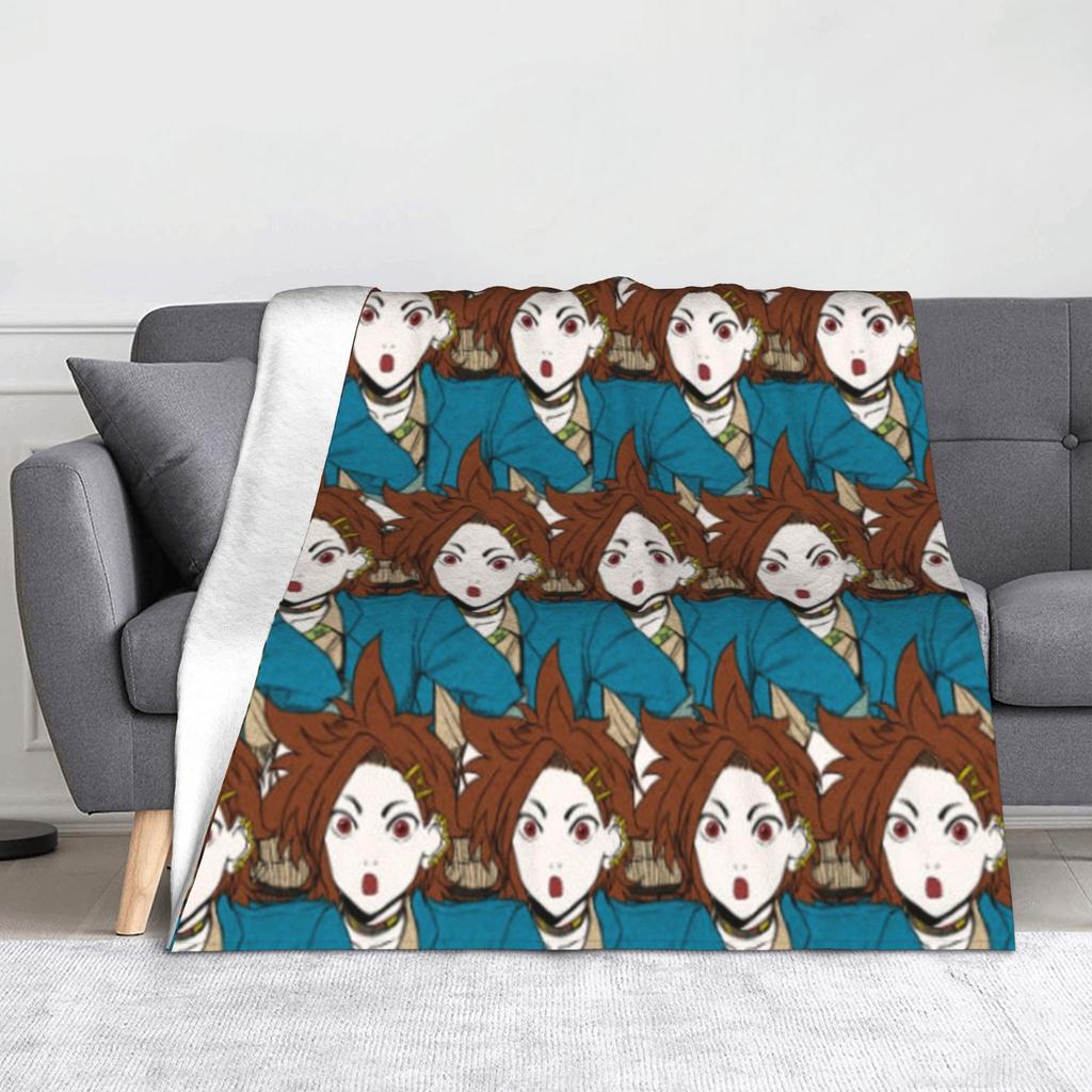 Shin Tsukimi Sou Hiyori Yaoi Blankets Autumn/Winter Your Turn To Die Game Multi-function Warm Throw Blanket for Sofa Thin Quilt