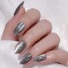 30Pcs Glitters Cats Eye Press On Nail Almond Fake Nail Full Cover Glues On Nail Acrylic Artificial Nail Stick On Nail