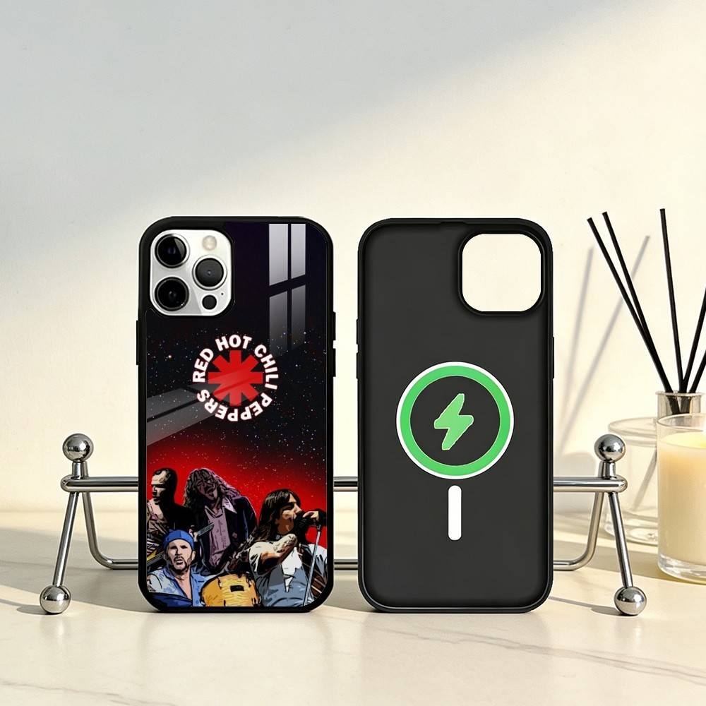 Red Hot C-Chili Peppers Band Phone Case For iPhone17,16,15,14,13,12,11 Plus,Pro Max Magnetic For Magsafe Wireless Charging