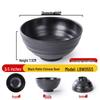 Jijun Frosted Black Melamine Noodle Bowls (10-Pack)