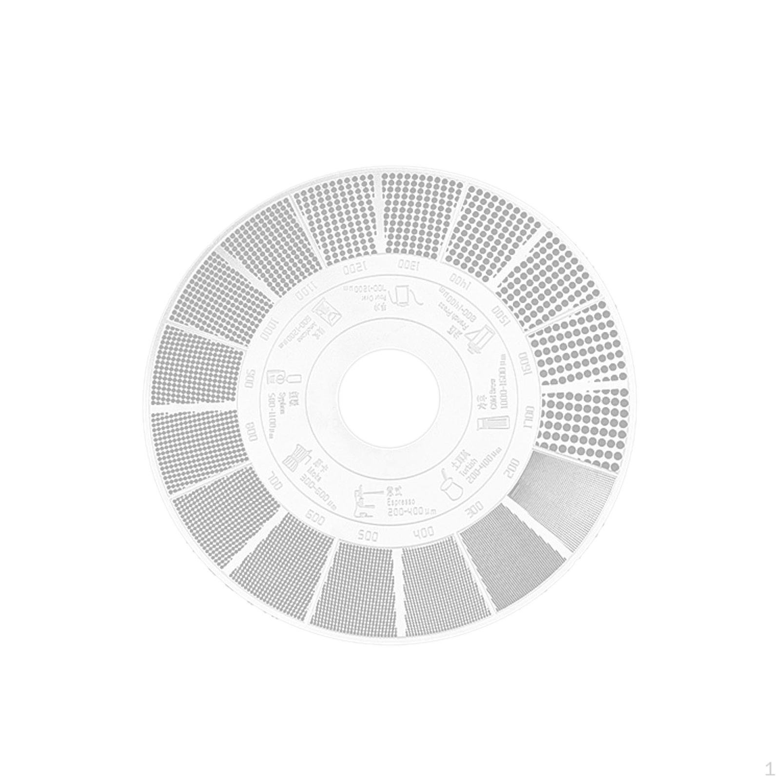 

Level Ruler, Grind Reference Card And Coffee Bar Accessories to Aroma Through Grinding Disc