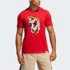 Adidas Dame Abstract Basketball Athlete Print Short Sleeve T-Shirt Men Tops Red GN9000