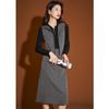 Women's Hooded Vest & Dress Two-Piece Set