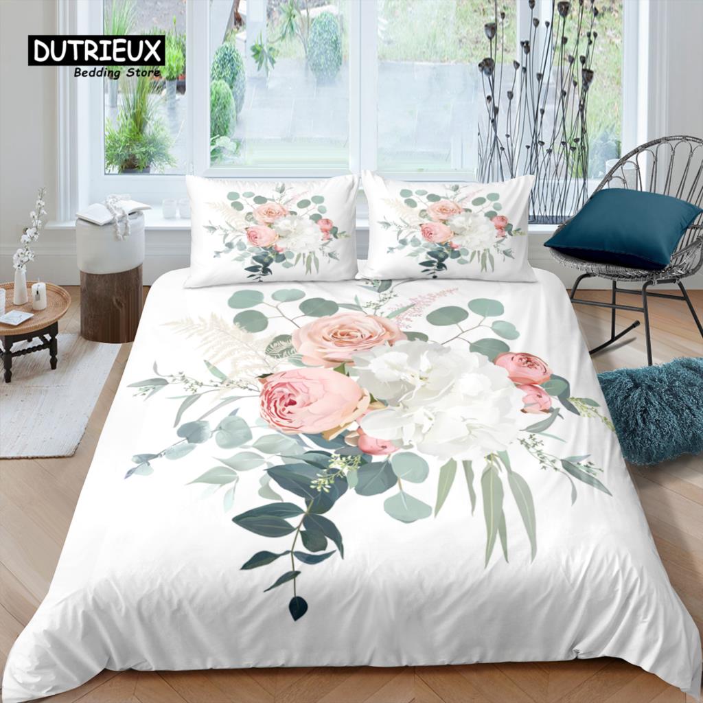 

Home Living Luxury 3D Sage Green Bedding Set Duvet Cover Set Pillowcase Kids Bedding Set Queen and King EU/US/AU/UK Size EU single(135x200cm)