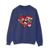 The Powerpuff Girls Womens/Ladies Holding Hands Heart Sweatshirt