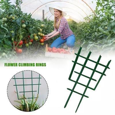 Plastová mini překrývající se podpěra zahradních rostlin DIY šplhací kroužky podpěra květin