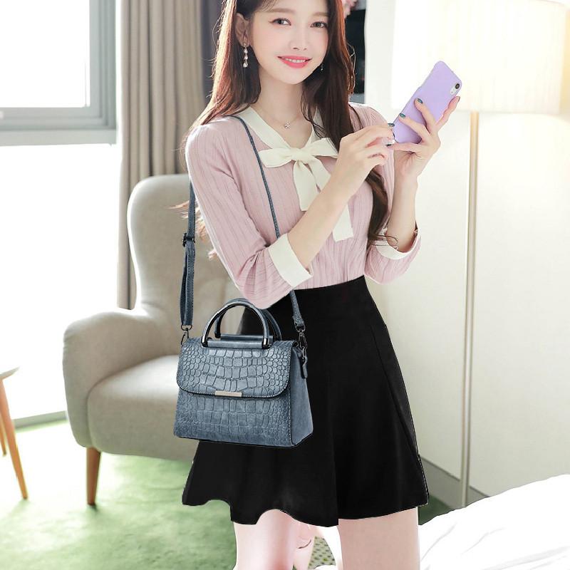 2023 New Personality Stone Texture Shoulder Bag Fashion Retro Large Capacity Handbag