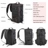 2023 New LEO Black Multi-functional Waterproof Fishing Tackle Storage Bag Large-capacity Outdoor Backpack Messenger Sling Fishing Bag
