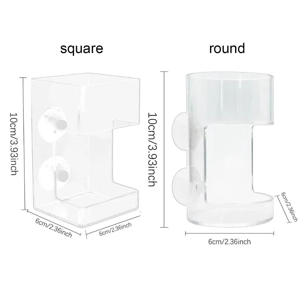 Transparent Station Floating Food Tray Square/Circle Aquarium Feeding Ring  Fish Tank